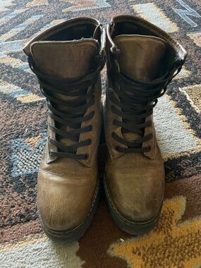 Thursday Boot Company Women's Brown Leather Combat Boots